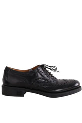 Chaussures à lacets Miu Miu Noir en Cuir, taille 38 - Seconde Main