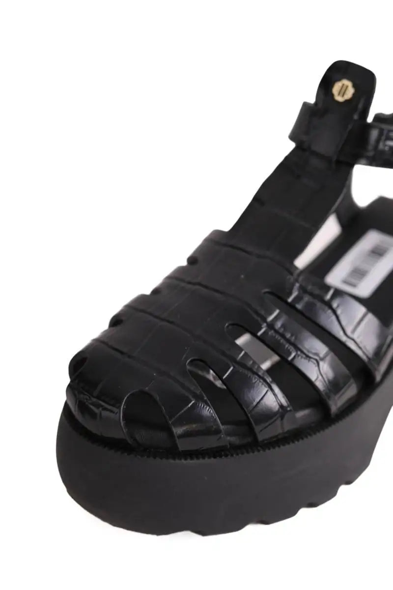 Sandales Maje Noir en Cuir