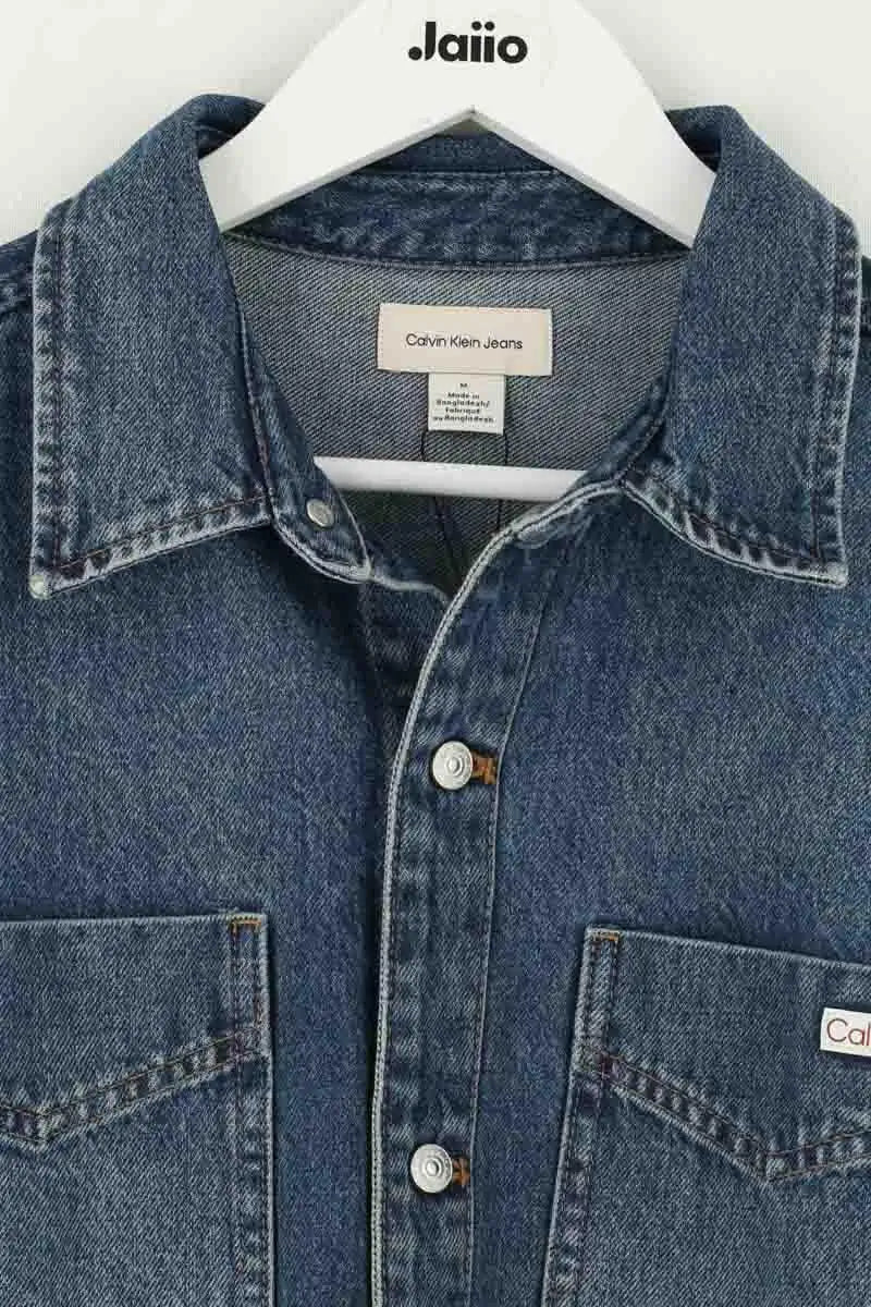 Veste Calvin Klein Bleu en Coton