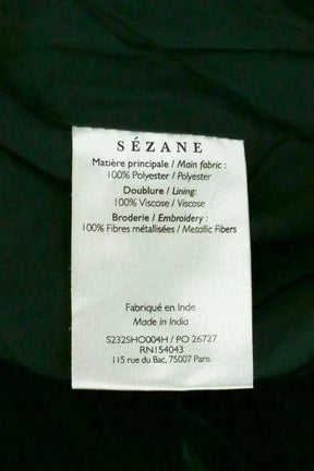 Mini short Sézane Vert en Coton