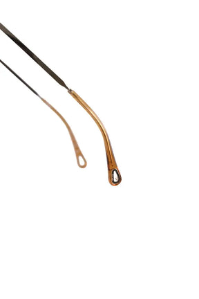 Lunettes de soleil Chloé Marron en Métal