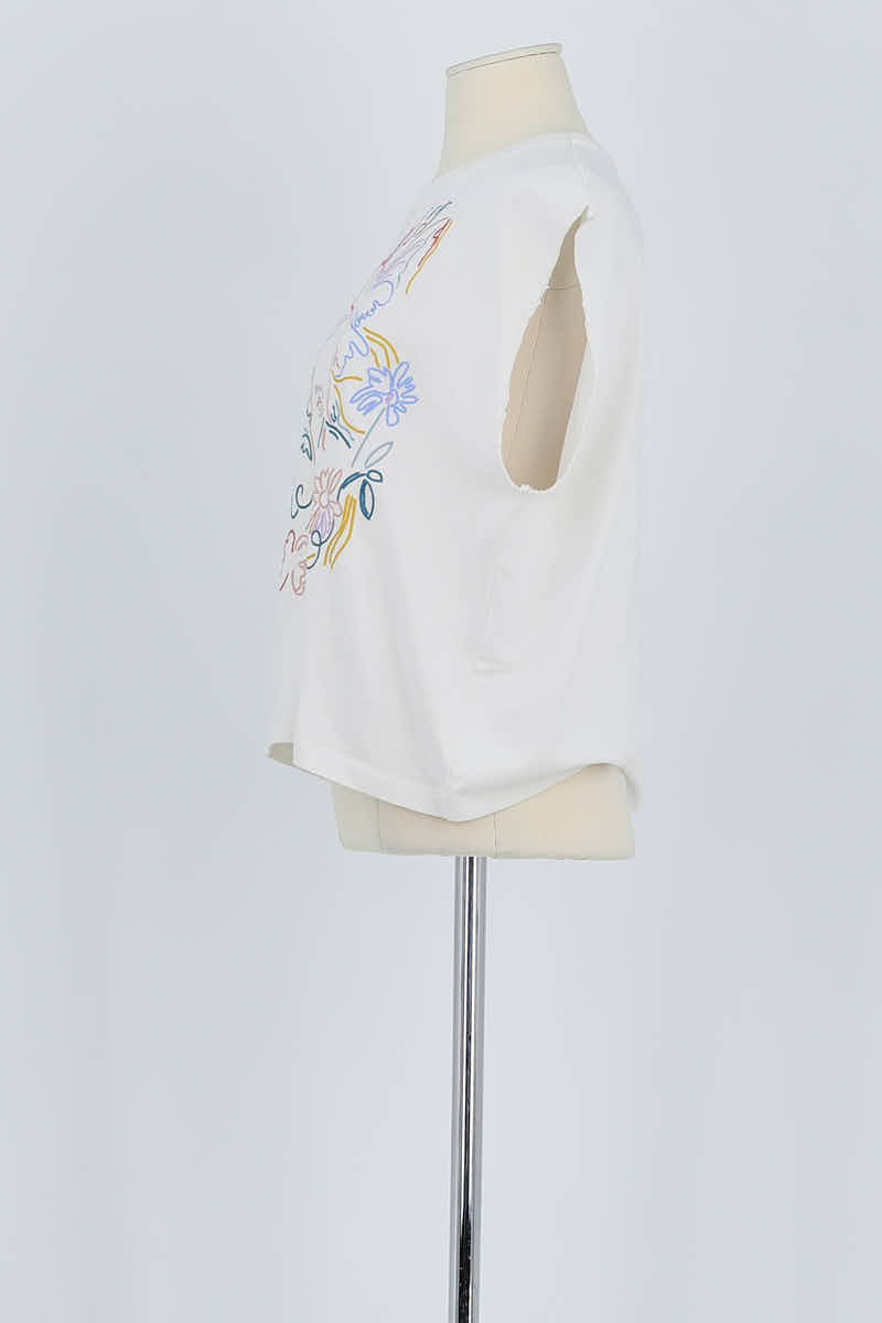 Top sans manche Sessun  Blanc