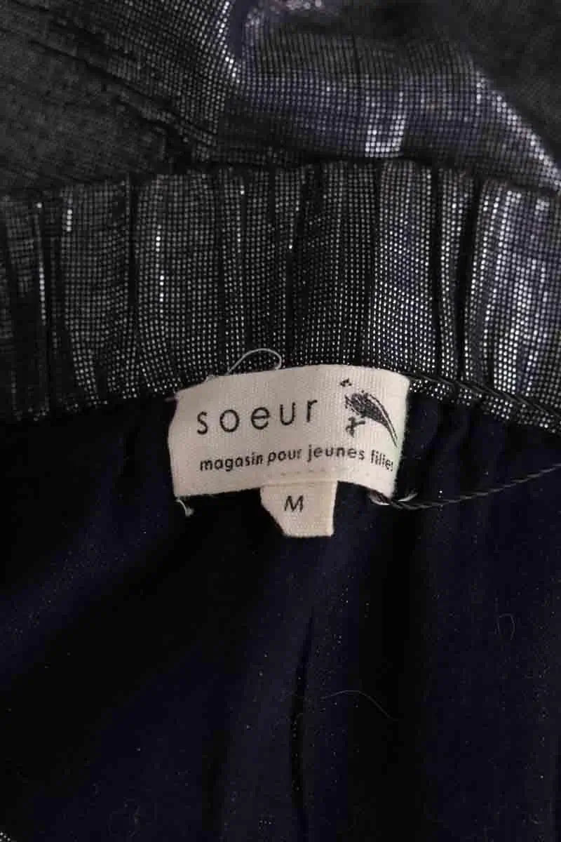 Mini jupe Soeur Argent en Coton