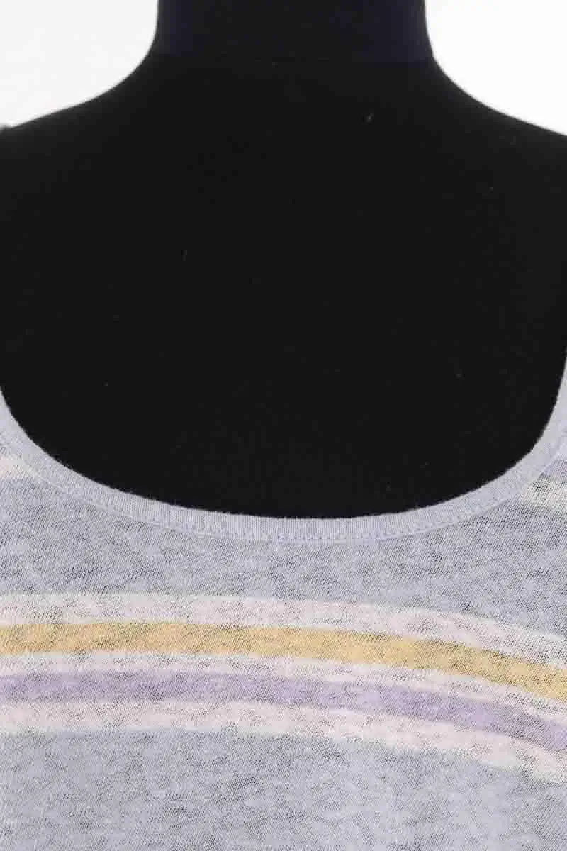 Top sans manche Sézane Bleu en Coton