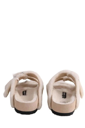 Mules Birkenstock Beige en Cuir
