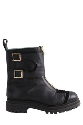 Boots Heimstone Noir en Cuir, taille 38 - Seconde Main