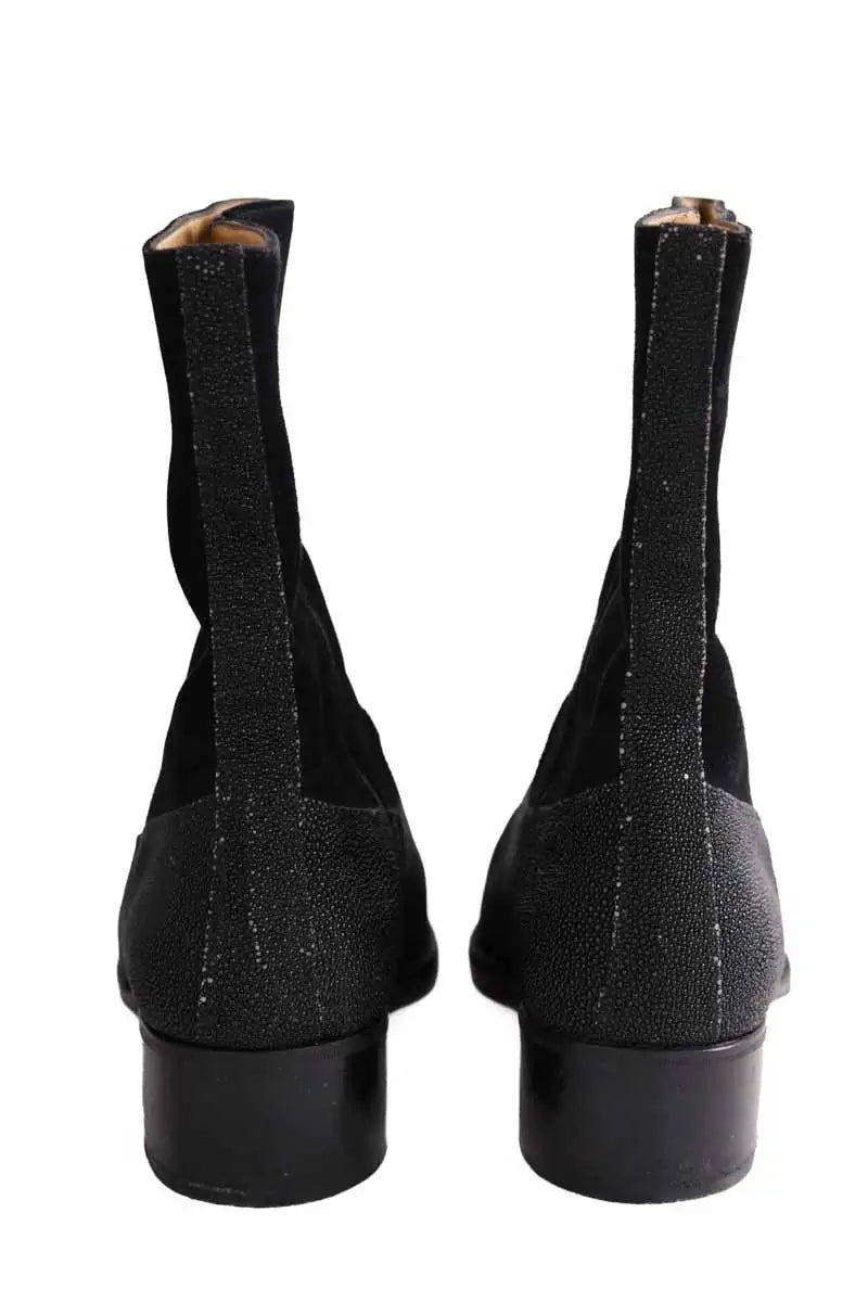 Bottes Gérard Séné Noir en Cuir rare
