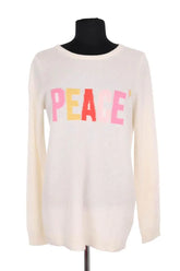 Pull Repeat Blanc en Cachemire, taille S - Seconde Main