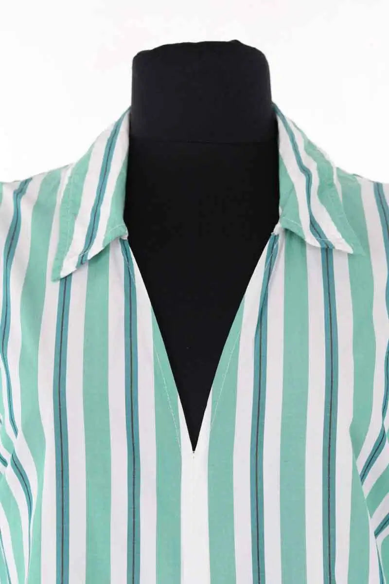 Robe Ganni Vert en Coton