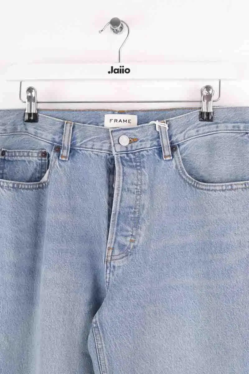 Jean Frame Relaxed jean Bleu en Coton