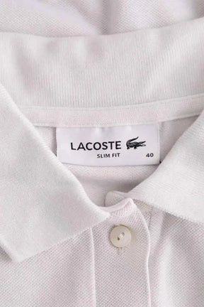 Robe Lacoste Blanc en Coton