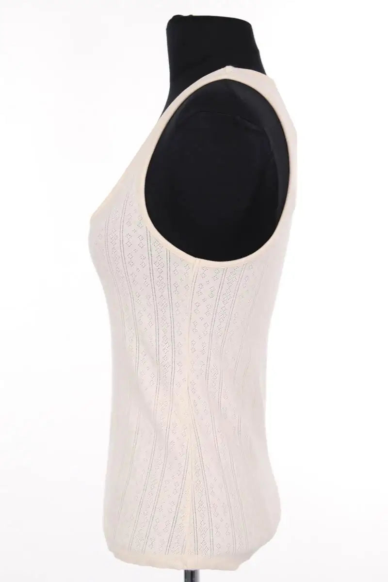 Top sans manche Sézane Beige en Coton