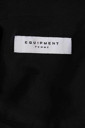 Robe Equipment Noir en Soie