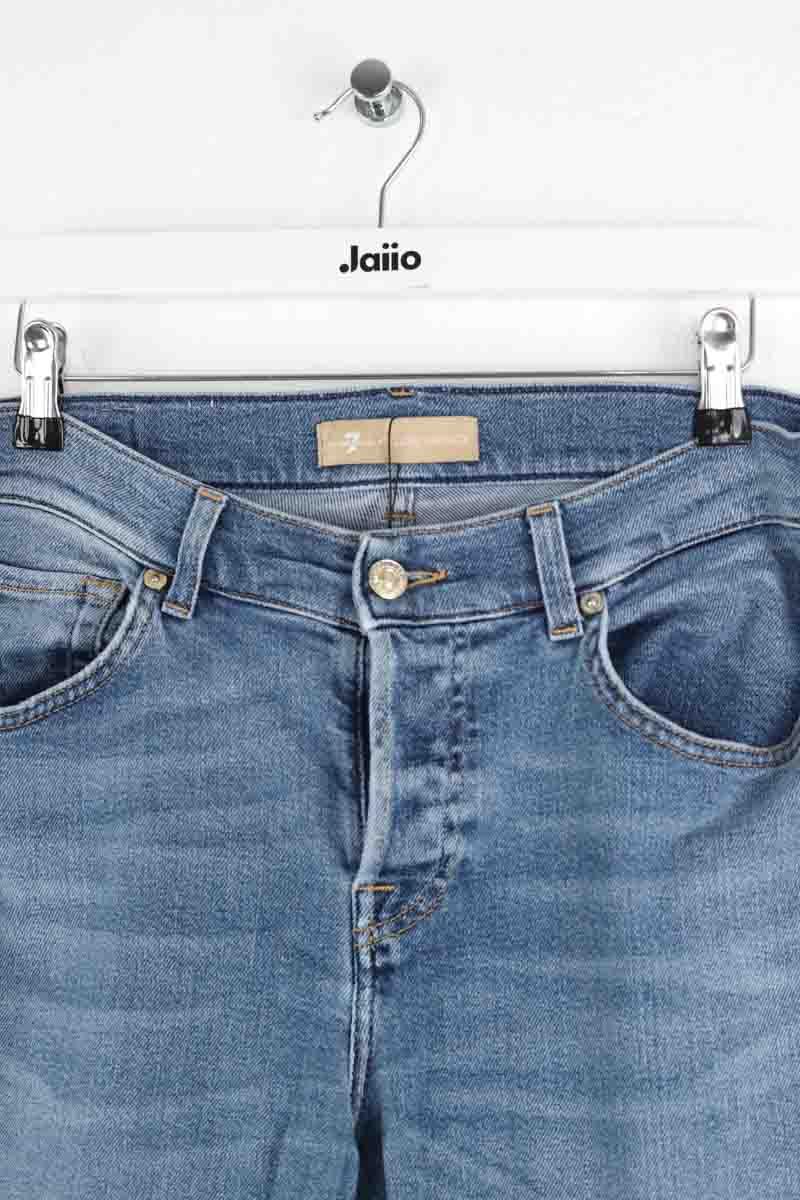 Slim 7 For All Mankind  Bleu