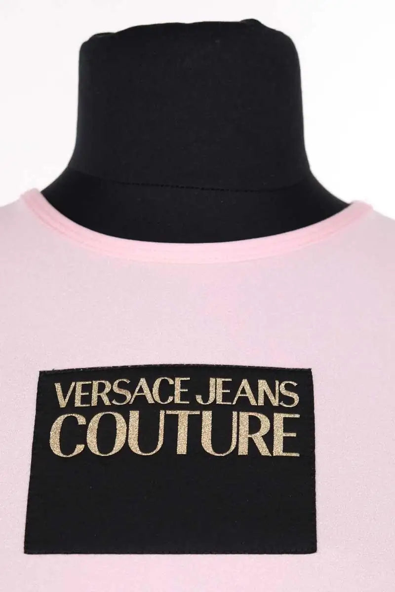 T-shirt Versace Rose en Synthétique