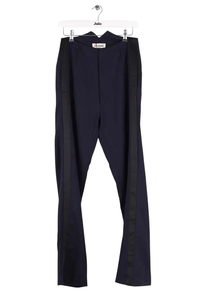 Pantalon droit Zadig & Voltaire Fall Winter 2020 Bleu en Laine, taille S - Seconde Main