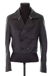 Veste en cuir Saint Laurent  Noir