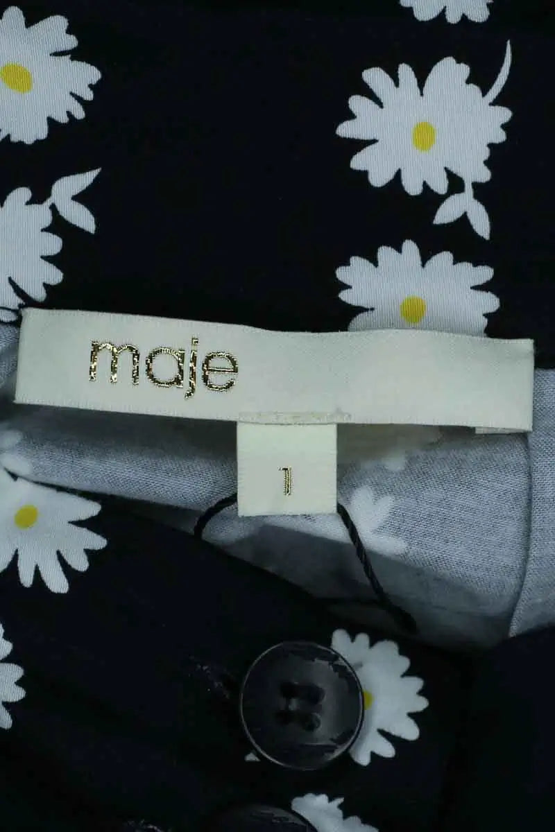 Jupe Maje Noir en Coton