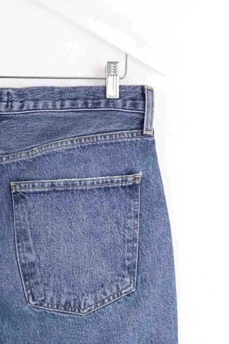 Jean droit Agolde Bleu en Coton