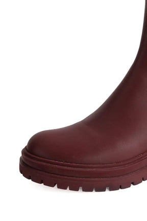 Bottes de motard Gianvito Rossi Bordeaux en Cuir