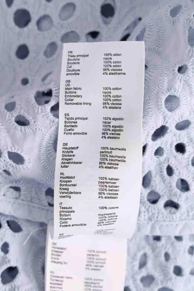 Blouse Maje Bleu en Coton