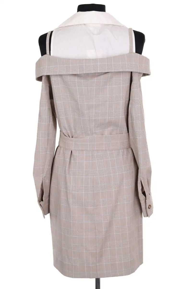 Robe Maje Beige en Synthétique