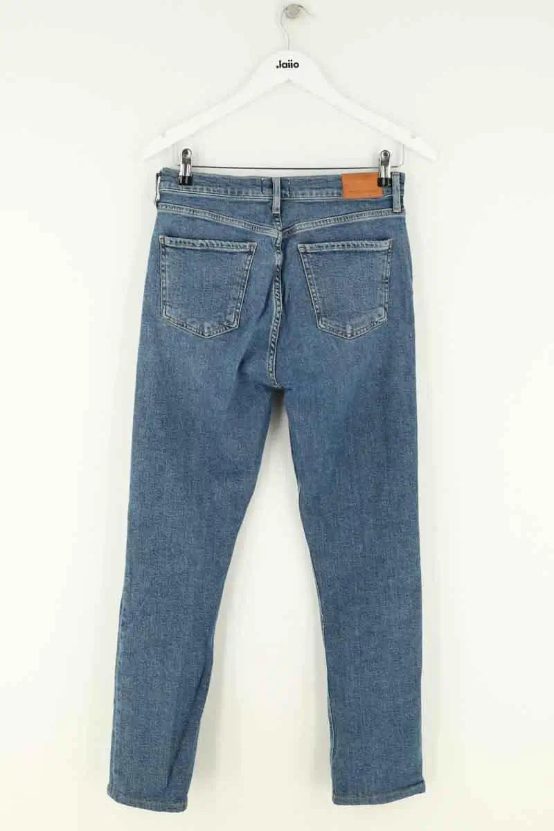 Jean droit Citizens of Humanity Bleu en Coton