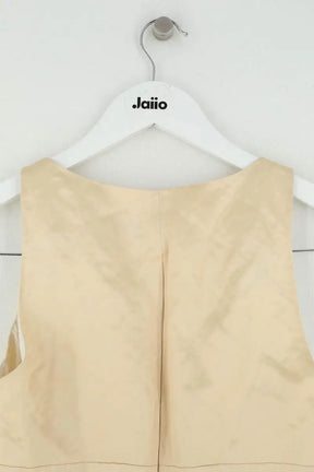 Top sans manche Joseph Beige en Soie