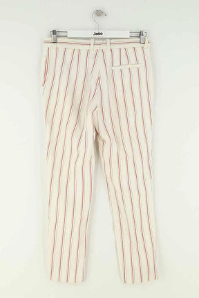 Pantalon droit Sandro Blanc en Coton