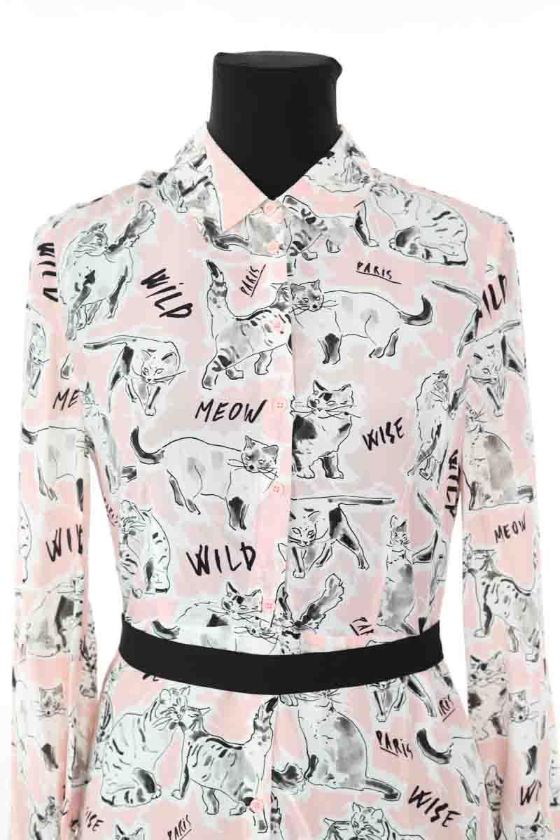 Mi-longueur Claudie Pierlot  Blanc
