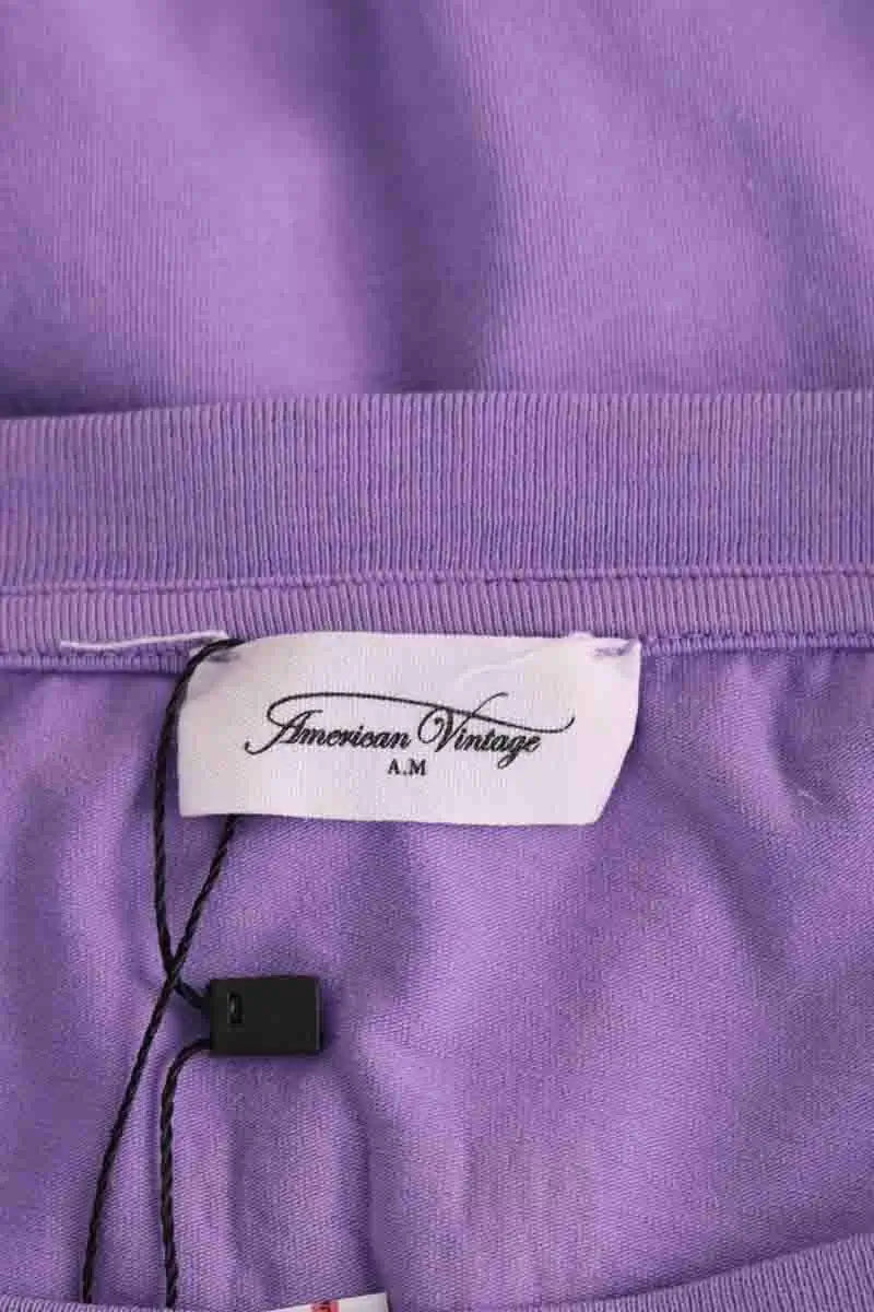 T-shirt American Vintage Violet en Coton