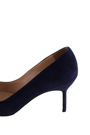 Talons Manolo Blahnik Marine en Daim
