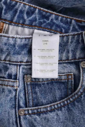 Jean droit Iro Bleu en Coton