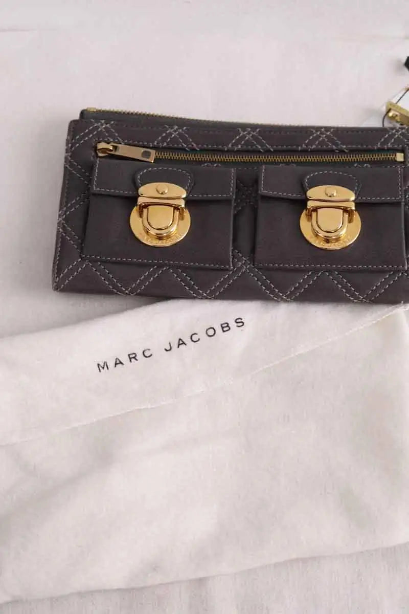 Porte-monnaie Marc Jacobs Gris en Cuir