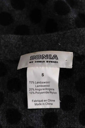 Cardigan Sonia Rykiel Anthracite en Laine
