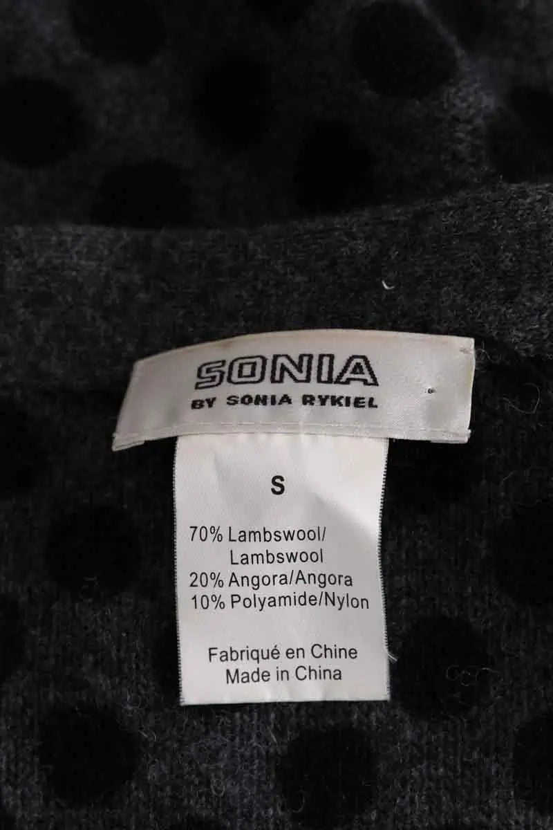 Cardigan Sonia Rykiel Anthracite en Laine