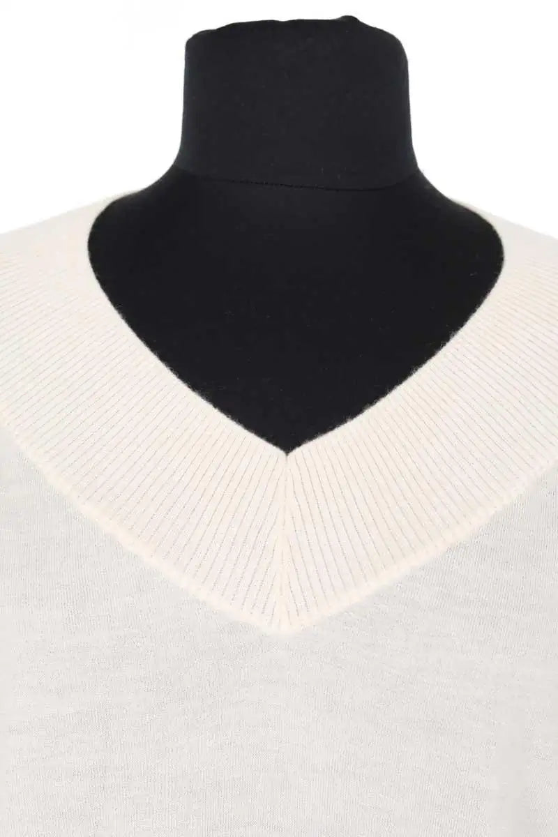 Pull Falconeri Ecru en Cachemire