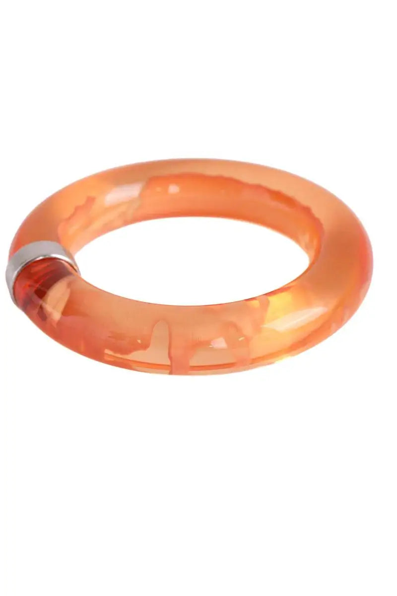 Jonc  Celine Orange en Plastique