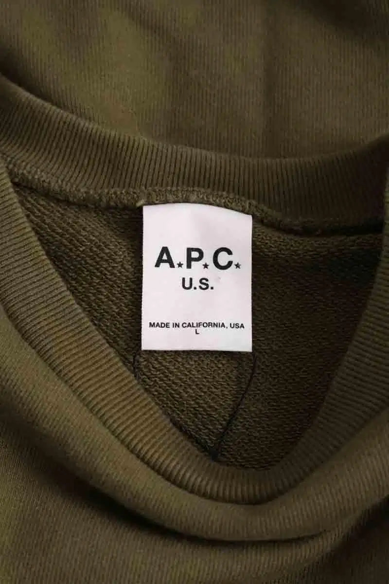 Sweatshirt APC Kaki en Coton