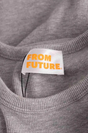 Robe From Future Gris en Coton