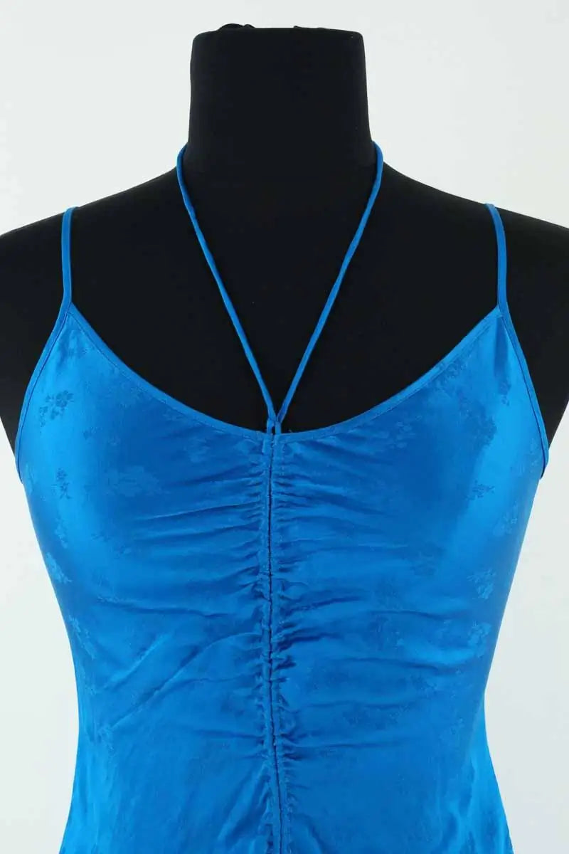 Robe From Future Bleu en Soie