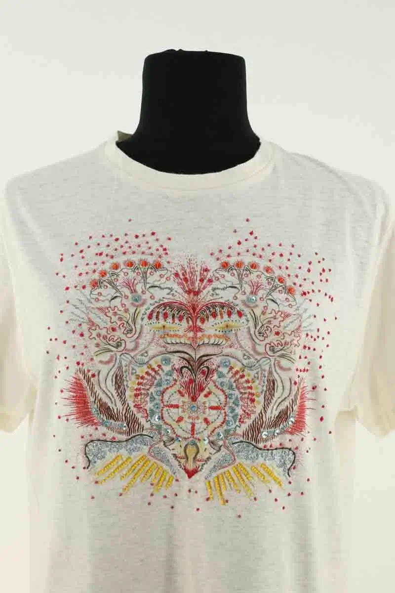 T-shirt Dior Ecru en Coton