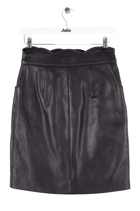 Jupe Maje Journey Noir en Cuir