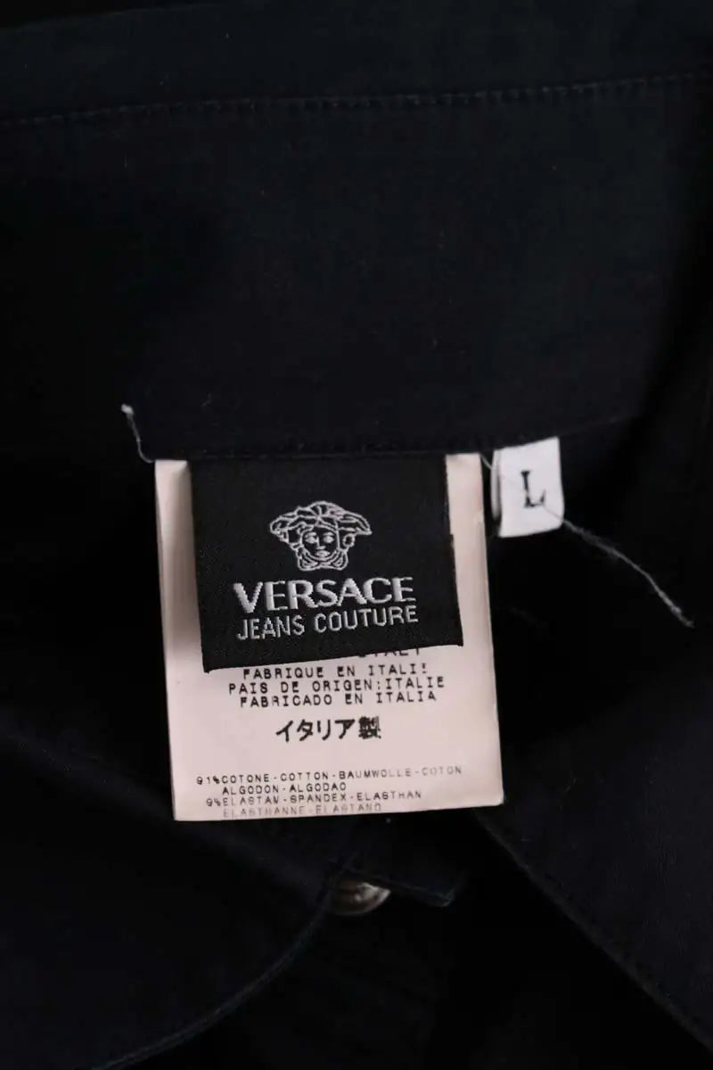 Chemise Versace Marine en Coton