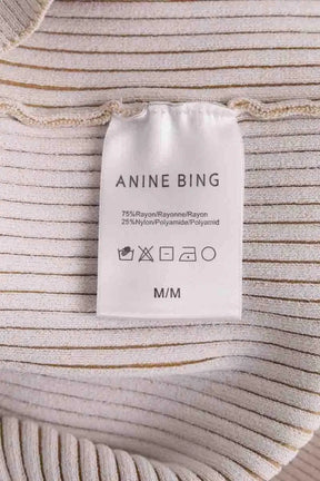 Cardigan Anine Bing Beige en Synthétique