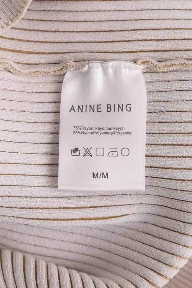 Cardigan Anine Bing Beige en Synthétique