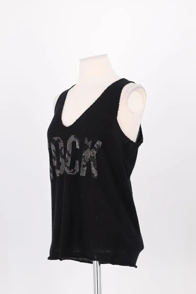 Top sans manche Zadig & Voltaire Noir en Cachemire