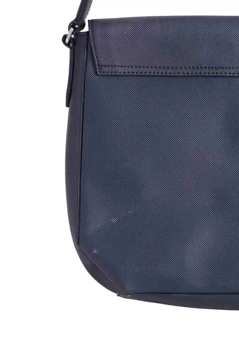 Cartable Lacoste Marine en Cuir
