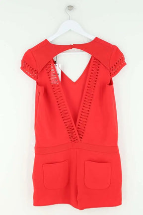 Combishort Ba&Sh Rouge en Synthétique