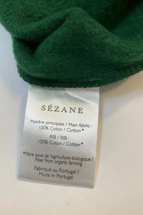 Sweatshirt Sézane Vert en Coton